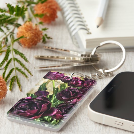 Black Hero Tulips, Oregon Sleutelhanger (Voorkant Rechts)