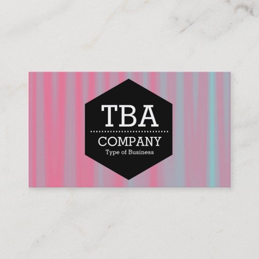 Black Hexagon - Abstract 090716(06) Visitekaartje (Voorkant)