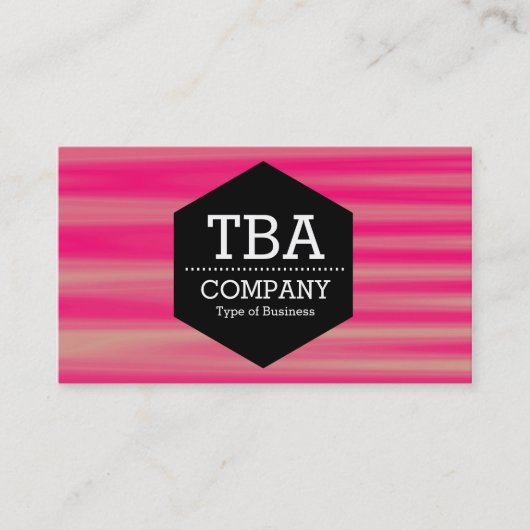 Black Hexagon - Abstract 090716(07) Visitekaartje (Voorkant)