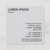 Black Hexagon - Geometric Blocks - Robin Egg Blue Vierkante Visitekaartje (Achterkant)