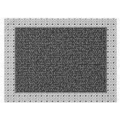 Black Hexagon Maze Tafelkleed (Voorkant (Horizontaal))
