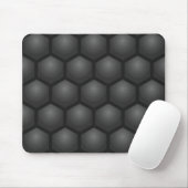 BLACK HEXAGON PATTERN MUISMAT (Met muis)