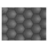 BLACK HEXAGON PATTERN TAFELKLEED (Voorkant (Horizontaal))