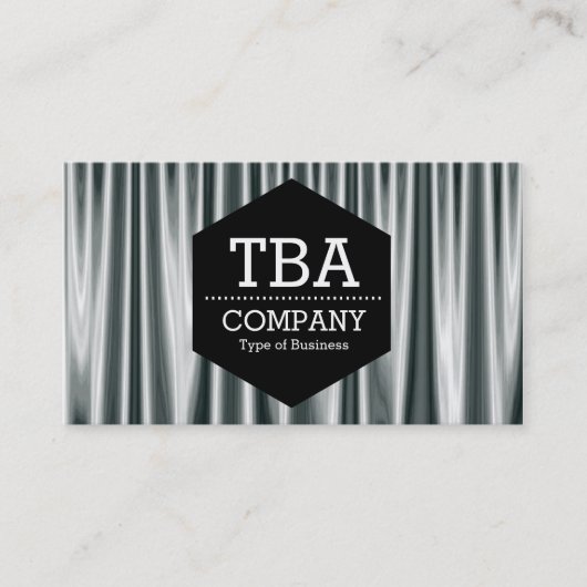 Black Hexagon - Silver Curtains 02 Visitekaartje (Voorkant)