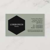 Black Hexagon - woestijnslachting Visitekaartje (Achterkant)