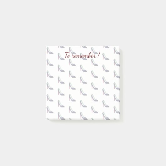 Black High Heels Emoji Post-it® Notes (Voorkant)