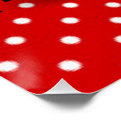 Black High Heels Red White Polka Dot Pattern Poster (Hoek)