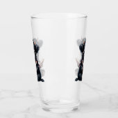 Black Highland Cow Reading A Book Glas (Links)