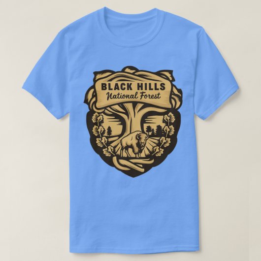 Black Hills National Forest Bizon Design T-shirt (Design voorkant)