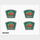 Black Hills National Forest Camping Rechthoekige Sticker (Vel)