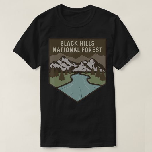Black Hills National Forest Natuur Lover T-shirt (Design voorkant)