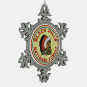 Black Hills National Forest South Dakota Tin Sneeuwvlok Ornament (Links)