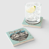 Black Hills National Forest, Zuid-Dakota Stenen Onderzetter (Zijkant)