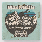 Black Hills National Forest, Zuid-Dakota Stenen Onderzetter (Voorkant)