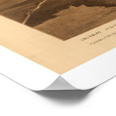 Black Hills of Dakota Birdseye Uitzicht 1880 Poster (Hoek)