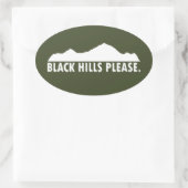 Black Hills Ovale Sticker (Tas)