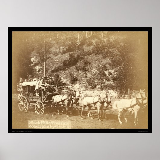 Black Hills, Treasure Coach SD 1887 Poster (Voorkant)