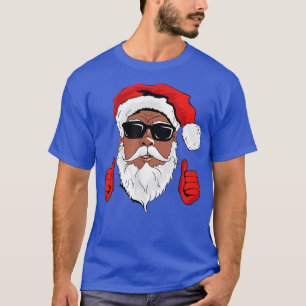 Black Hip Hop Santa Claus African Santa C T-shirt