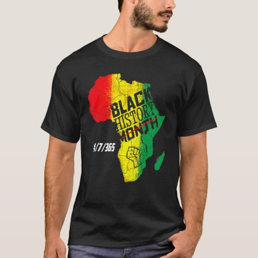 Black History 247365 Men Women Kids Black History  T-shirt (Voorkant)