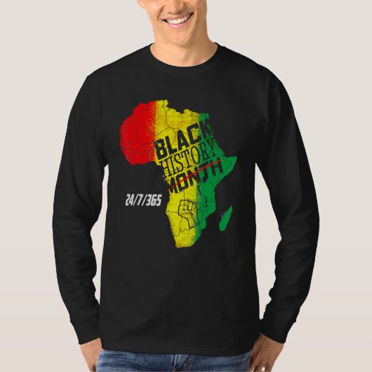 Black History 247365 Men Women Kids Black History  T-shirt (Voorkant)