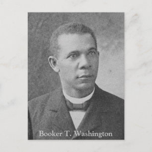 Black History Afbeelding van Booker T. Washington Briefkaart