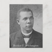 Black History Afbeelding van Booker T. Washington Briefkaart (Voorkant)