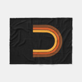 Black History Africa Pride Melanated History  Fleece Deken (Voorkant (Horizontaal))