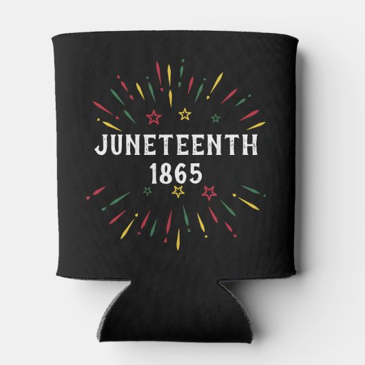 Black History African American Juneteenth 1865 Blikjeskoeler (Achterkant)
