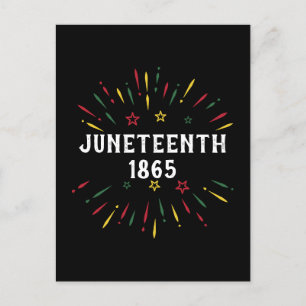 Black History African American Juneteenth 1865 Briefkaart
