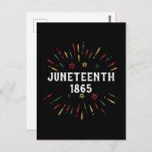 Black History African American Juneteenth 1865 Briefkaart (Voorkant / Achterkant)