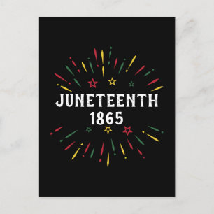 Black History African American Juneteenth 1865 Briefkaart