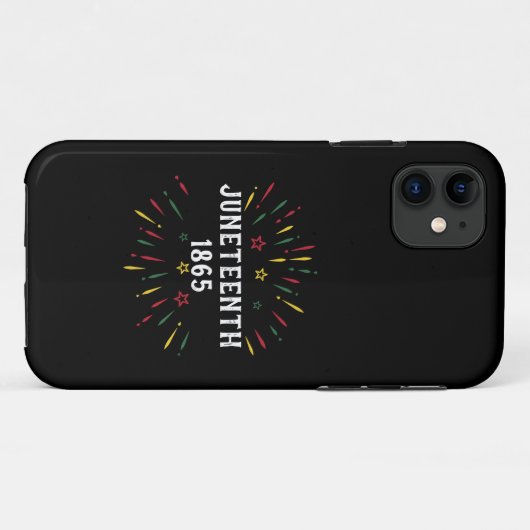 Black History African American Juneteenth 1865 Case-Mate iPhone Case (Achterkant (horizontaal))