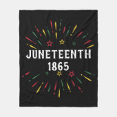 Black History African American Juneteenth 1865 Fleece Deken (Voorkant)