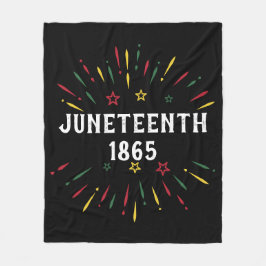 Black History African American Juneteenth 1865 Fleece Deken