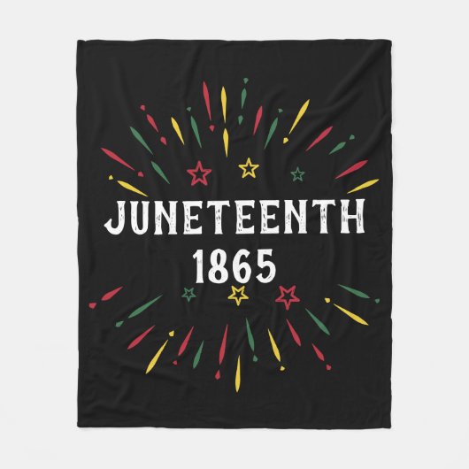 Black History African American Juneteenth 1865 Fleece Deken (Voorkant)