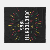 Black History African American Juneteenth 1865 Fleece Deken (Voorkant (Horizontaal))