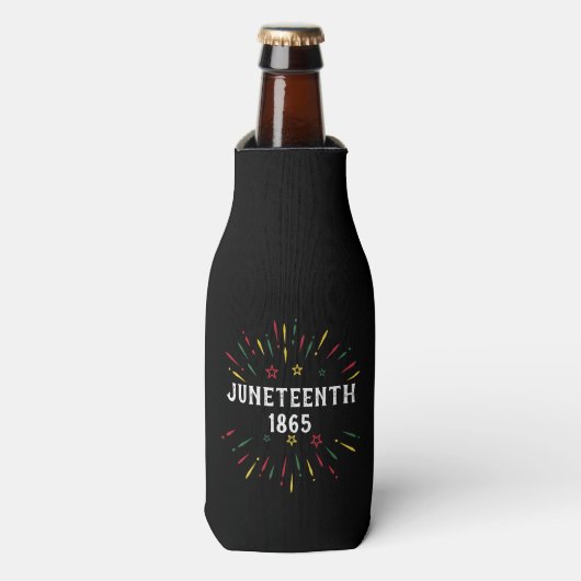 Black History African American Juneteenth 1865 Flesjeskoeler (Fles Voorkant)