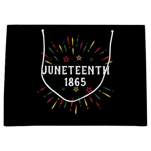Black History African American Juneteenth 1865 Groot Cadeauzakje (Voorkant)