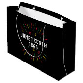 Black History African American Juneteenth 1865 Groot Cadeauzakje (Achterkant Gekanteld)