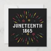 Black History African American Juneteenth 1865 Kaart (Voorkant)