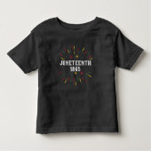 Black History African American Juneteenth 1865 Kinder Shirts (Voorkant)