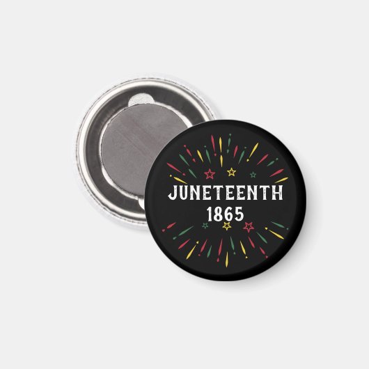 Black History African American Juneteenth 1865 Magneet (Voorkant / Achterkant)