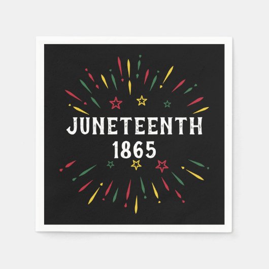 Black History African American Juneteenth 1865 Servet (Voorkant)