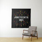 Black History African American Juneteenth 1865 Wandkleed (In situ)