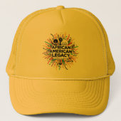 Black History African American Pride Trucker Hat Trucker Pet (Voorkant)