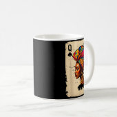 Black History African Melanin Queen Card Proud Gir Koffiemok (Voorkant rechts)