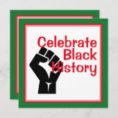BLACK HISTORY BHM Celebrate Maand (Voorkant / Achterkant)