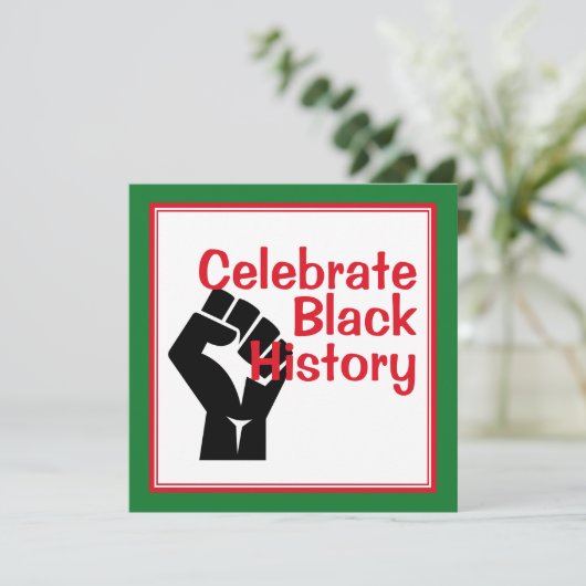 BLACK HISTORY BHM Celebrate Maand (Staand voorkant)