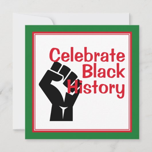 BLACK HISTORY BHM Celebrate Maand (Voorkant)