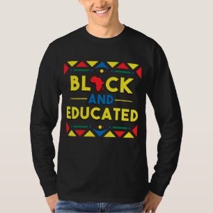 Black History Black en Opgeleide Afrikaanse kleure T-shirt